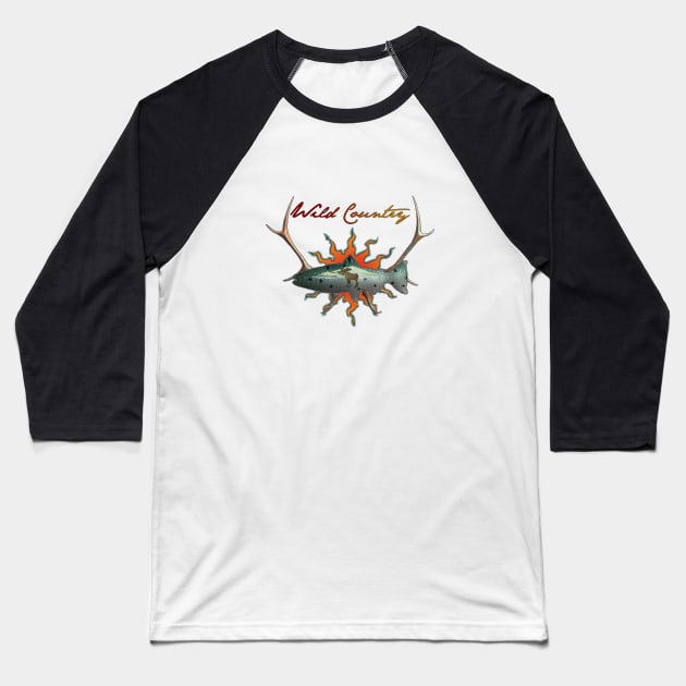 Wild Country Baseball T-Shirt by MikaelJenei